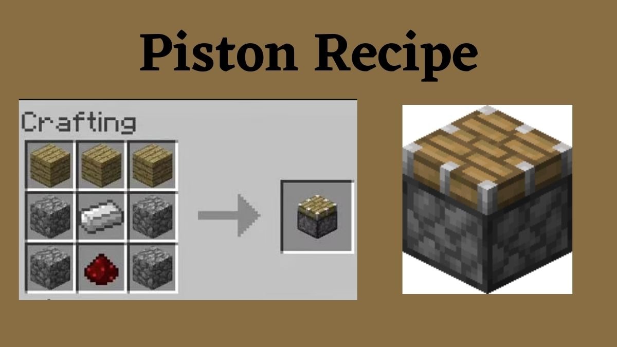 How to Make Piston Recipe in Minecraft