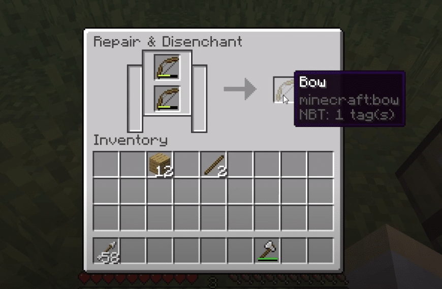 How to Repair Bow in Minecraft