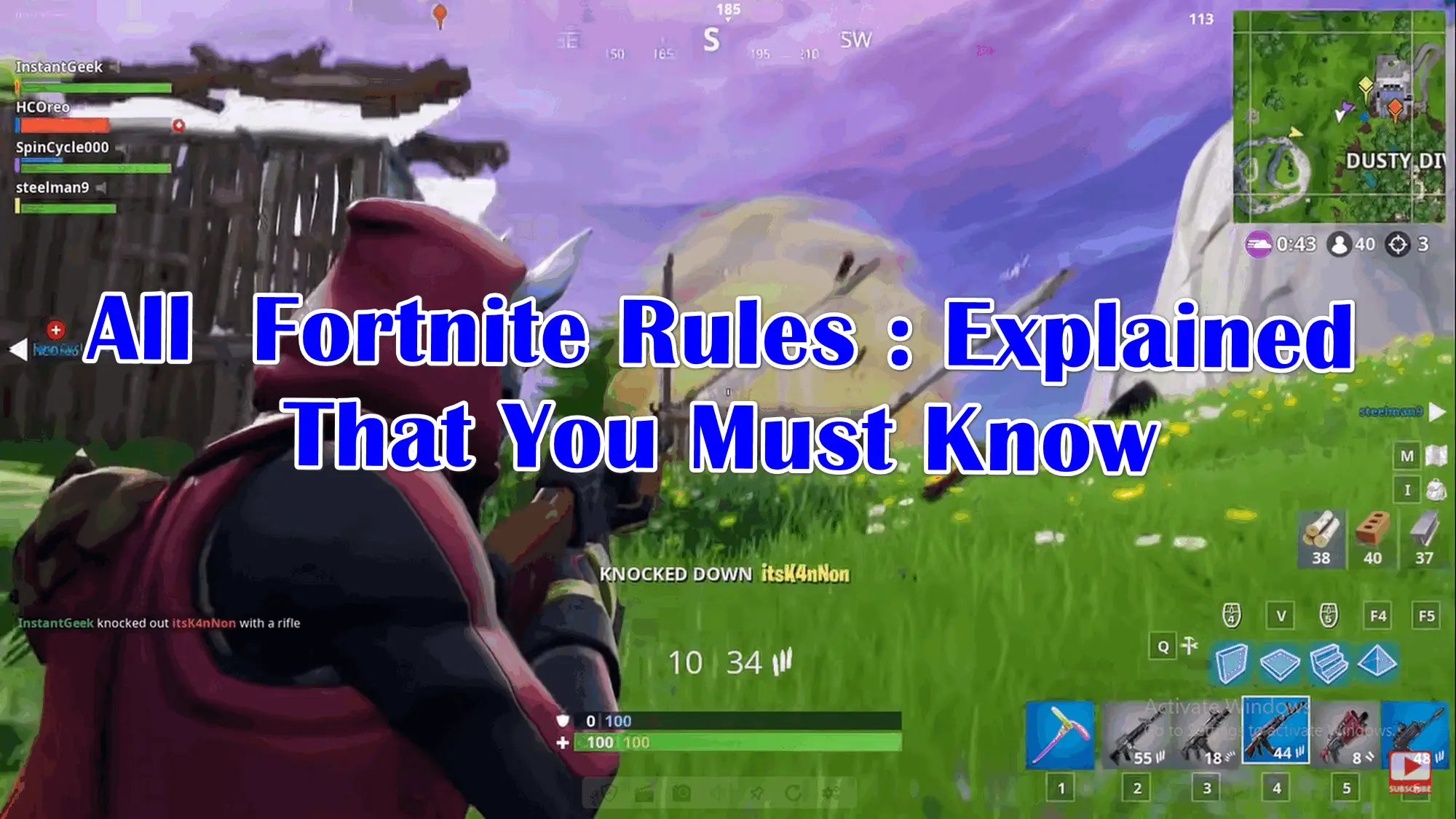 Fortnite Rule Number 34: Codes Of Conduct Explained