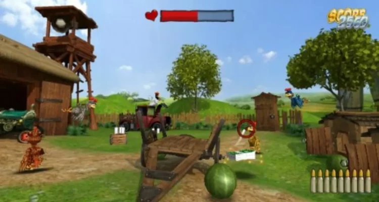  Best Wii Shooting Games - Chicken riot
