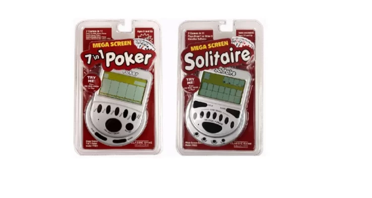 Hand Held Games For Seniors - Pocket Arcade Westminster Solitare Game Novelty