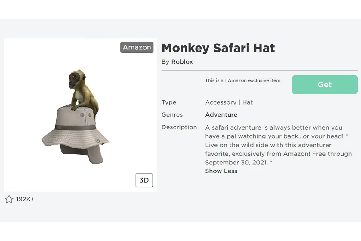 How To Get Monkey Safari Hat Roblox