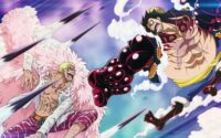 What episode does Luffy fight Doflamingo?